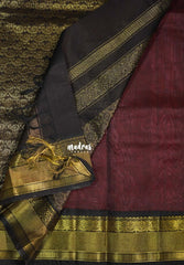 Candy Peach Pink - Meenakshi - Light Weight Pure Silk Cotton Saree Traditional Border with Mayil Buttas Contrast Pallu and Blouse - Perfect for Wedding Functions
