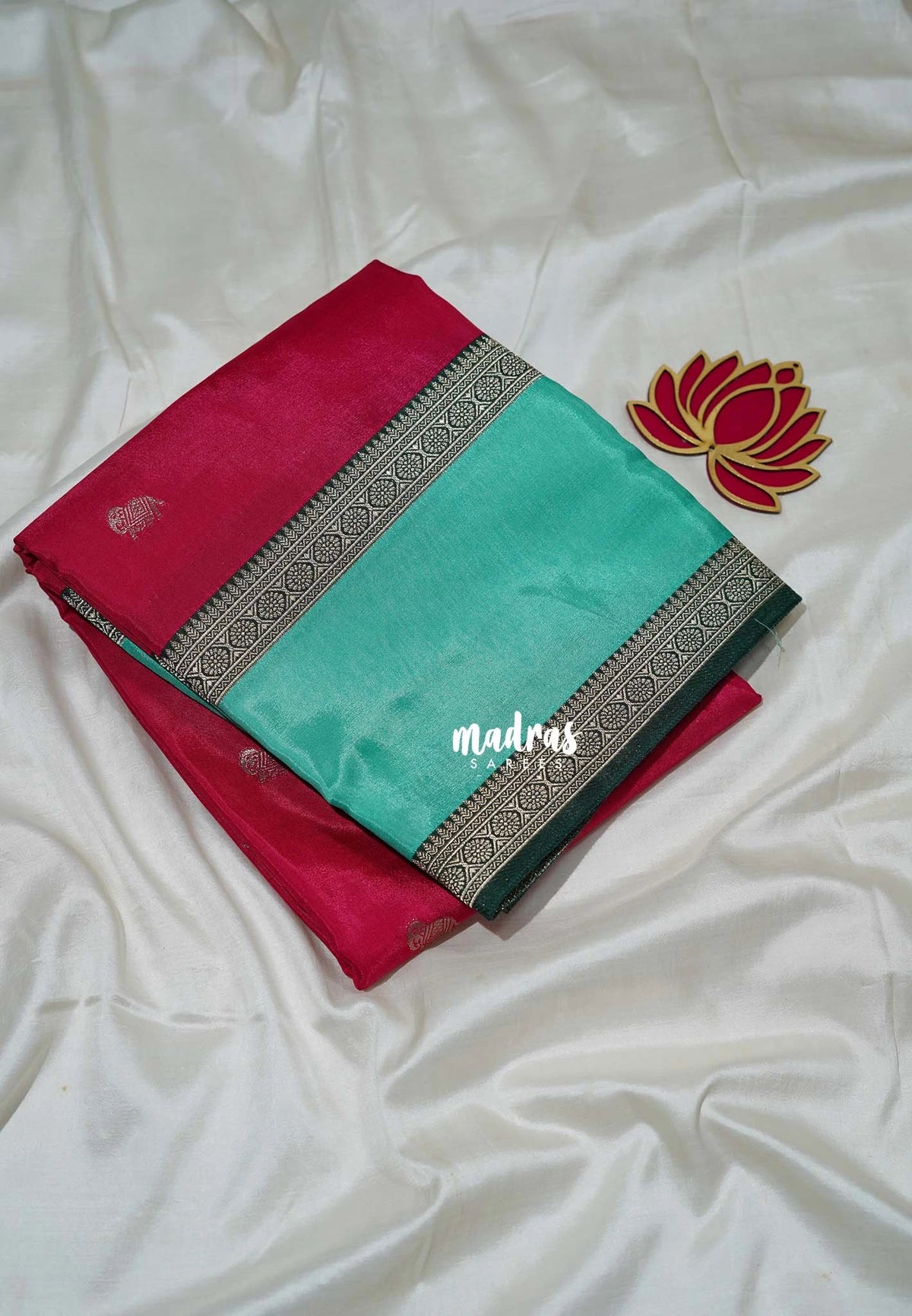 Raspberry Pink - Swara – Grandeur Pure Viscose Silk Saree Elephant Buttas & Rettapet Border with Contrast Pallu and Blouse - Best for Diwali Festive | Wedding Functions