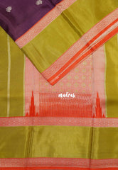 Wine Purple - Swara – Grandeur Pure Viscose Silk Saree Elephant Buttas & Rettapet Border with Contrast Pallu and Blouse - Best for Diwali Festive | Wedding Functions