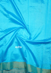 Sky Blue - Raaga - Lightweight Semi tussar kantha stitch weaving body