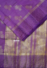 Dual Shade Violet Purple - Raaga - Semi tussar with full weaving body