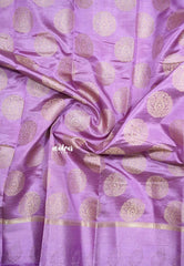 (PRE-BOOKING) Lavender - Raaga - Lightweight thread border Semi tussar with round buttas