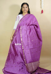 Lavender  - Raaga - Semi Tussar Tiny Border with Buttas