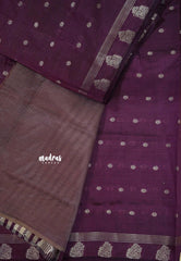 Winered - Raaga - Lightweight Semi tussar saree with buttas and small border