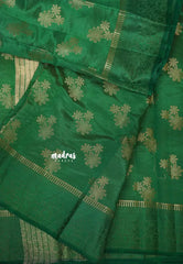 Dual Shade Green - Raaga - Semi tussar with full weaving body