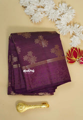 Dual Shade Purple - Raaga - Semi tussar with full weaving body