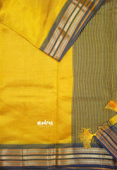 Mango Yellow - Raaga semi tussar with kanchi traditional borders