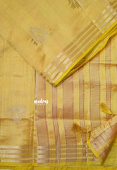 Golden Yellow - Raaga - Lightweight Semi tussar saree with multilne border