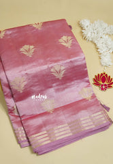 Onion Pink - Raaga - Lightweight Semi tussar saree with multilne border