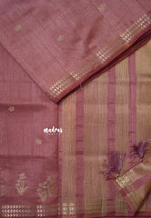 Rosewood - Raaga - Lightweight Semi tussar saree with small floral border with buttas