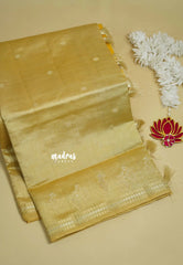 Sandal - Raaga - Lightweight Semi tussar saree with small floral border with buttas