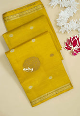 Magic Mustard Yellow - Raaga - Semi Tussar Saree Thread Weaving  Buttas with Tiny Border