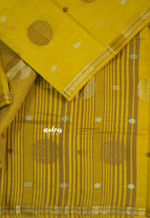 Magic Mustard Yellow - Raaga - Semi Tussar Saree Thread Weaving  Buttas with Tiny Border