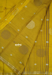 Magic Mustard Yellow - Raaga - Semi Tussar Saree Thread Weaving  Buttas with Tiny Border