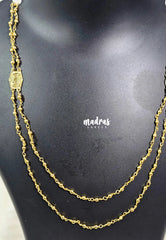 Premium 1 Gram Gold polish Retta vadam Long Chain for Women