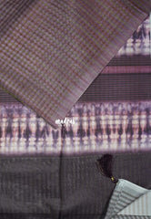Mauve Purple - Roopa - Premium Chappa semi Tussar Silk with Checks Weaving -  Perfect for Office Wear