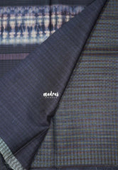 Lavender Grey - Roopa - Premium Chappa semi Tussar Silk with Checks Weaving -  Perfect for Office Wear