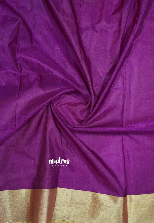 Magenta Purple - Semi Organza silk
