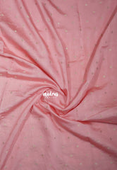 Creamy Pink - Shalini - Premium Super Net Saree with Floral Embroidery Border - Best for Office Wear / Hightea party