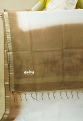 Creamy Cloud - Shalini Premium Kota silk gradient with small border