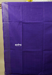 Violet Purple - Sithara - Semi Tussar with buttas and Multi Border