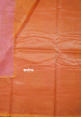 Dual Shade Blossom Pink - Soft jute banarasi with sculpture motives - Best for Wedding Functions