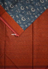 Indigo - Soft Muslin cotton Saree Design 2