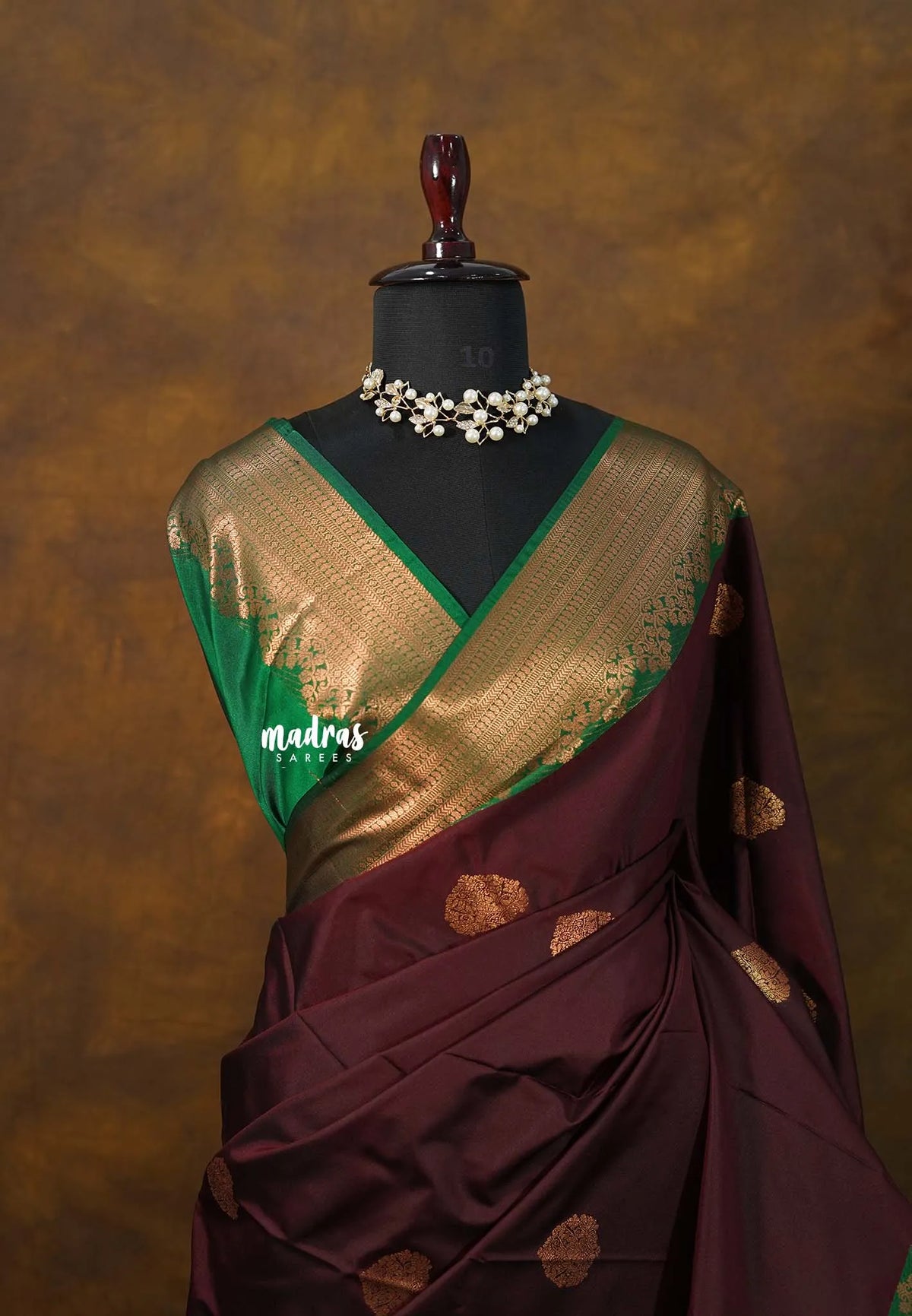 Royal Coffee Bean - Sowbhagya Gift silk – Soft Silk Elegance Saree with Rich Pallu and Blouse - Perfect for Festive Celebration