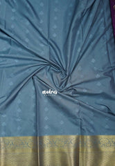 Royal Purple - Sowbhagya Gift Silk – Soft Silk Elegance Saree Contrast Pallu and Blouse with Buttas - Perfect for Festive Celebration