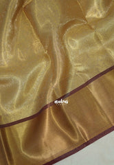 Golden Ivory - Sri Lakshmi - Premium Semi silk with floral emboss weaving body getti border - Best for Weddings