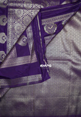Rust Brown - Swara – Grandeur Pure Viscose Saree Silk Rettapet Border & Buttas with Contrast Pallu and Blouse - Best for Diwali Festive | Wedding Functions