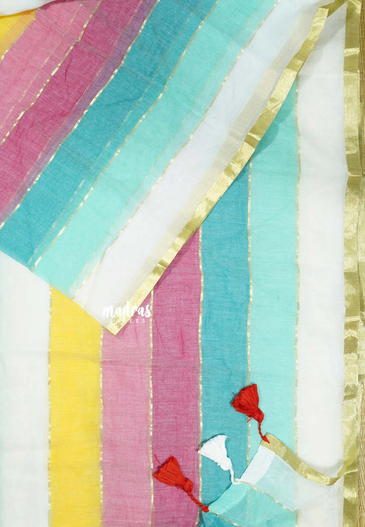 Multicolor pastel - Soft Mul cotton candy pop multicolor with blouse