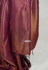 Magenta Purple - Thendral - Soft Kanchi Semi Silk Full Weaving Body - Best for Pooja Festive | Temple Visit