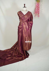 Magenta Purple - Thendral - Soft Kanchi Semi Silk Full Weaving Body - Best for Pooja Festive | Temple Visit