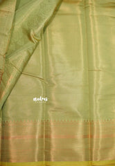 Olive Green - Thendral - Kanchi Semi Silk Full Weaving Body with Grand Pallu and Blouse - Perfect for Wedding Functions
