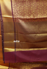 Majestic Maroon - Thendral - Kanchi semi silk with full weaving