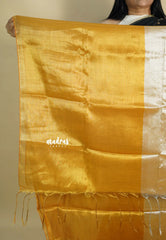Vani Bhojan - Half and half Tissue khadi - Sandal and Gold