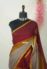 Triple color - Soft mul cotton without blouse