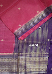 Queen's Pink - Durga - Banarasi Premium Viscose Silk with Micro Zari Checks and Rich Border - Best for Diwali Festive
