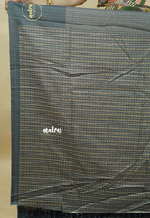 Grey - Yamini paper silk mango border and sirukattam body
