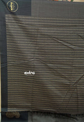 Black - Yamini paper silk mango border and sirukattam body