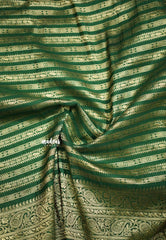 Aarti Ravi - Traditional Banarasi Khaddi Georgette silk - Green