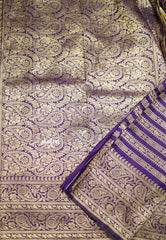 Aarti Ravi - Traditional Banarasi Khaddi Georgette silk - Purple