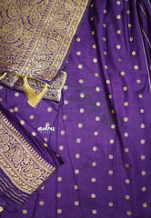 Aarti Ravi - Traditional Banarasi Khaddi Georgette silk - Purple