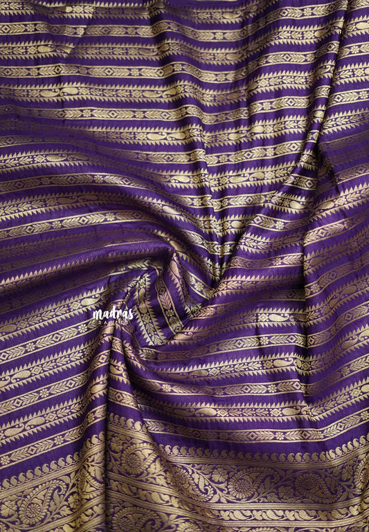 Aarti Ravi - Traditional Banarasi Khaddi Georgette silk - Purple