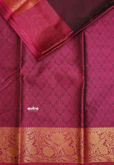 Ahaana - semi silk with emboss weaving Majenta pink