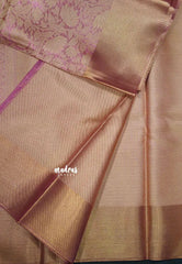 Pink shade - Ahaana -  Nita Ambani inspired semi silk with emboss weaving plain border