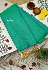 Arani semi soft silk saree Borderless Mettalic shades