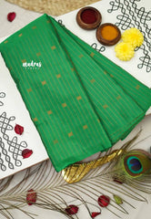 Arani semi soft silk saree Borderless Mettalic shades