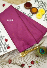 Arani semi soft silk saree Borderless Mettalic shades